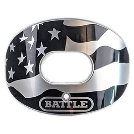 Battle Sports American Flag 2.0 Chrome Oxygen Football Mouthguard (Sliver)