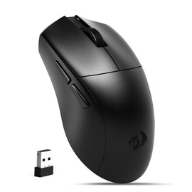 Redragon Wireless Gaming Mouse, 54G Lightweight, Tri-Mode 2.4G/USB C Wired/Bluetooth, Black PC Gaming Mice for Computer Laptop Mac Windows, Max 128000 DPI, 1K Polling, 6 Programmable Buttons, M821