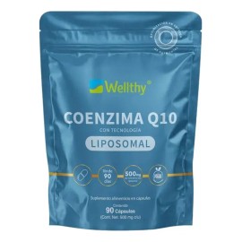 Coenzima Q10 Liposomal 90 Caps Wellthy Sin Sabor