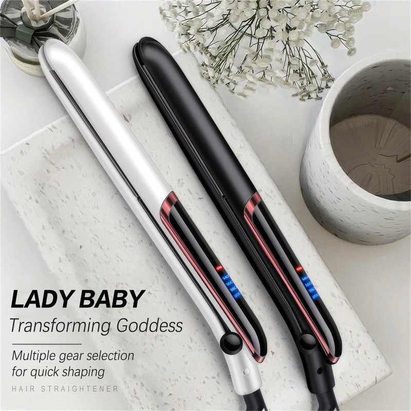 1 inch Hair Straightener, 2 in 1 Professional Ceramic Flat