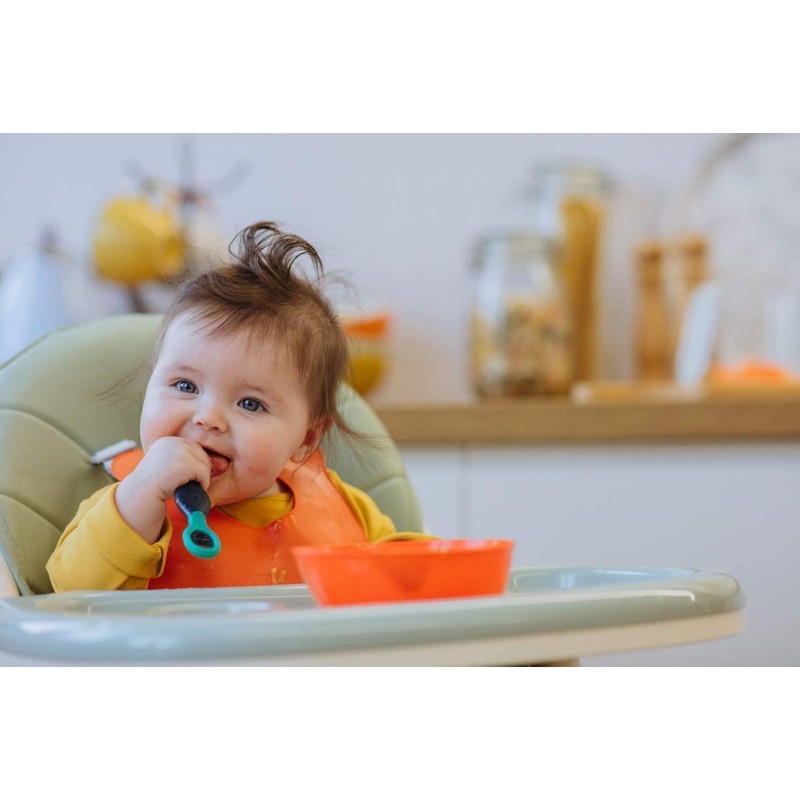 Tommee Tippee Smushee First Self-Feeding Weaning Spoons with BACSHIELD Antibacterial Technology,