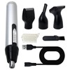 Superior 4-in-1 Rechargeable Eyebrow Ear Nose Beard Trimmer Set Hair
