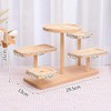 Snblzhef Wood Display Riser Cabinet Organizer Shelf Stand for Desktop