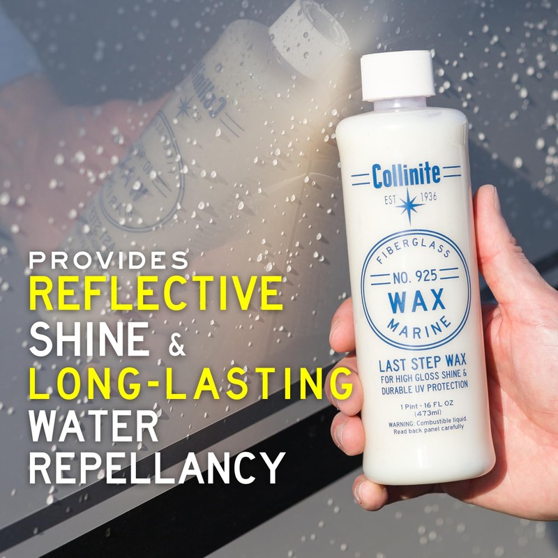 Collinite 925 Wax- Marine/RV Carnauba + Polymer Wax Sealant for