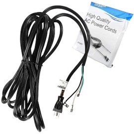 HQRP AC Power Cord for Hoover SteamVac Carpet Cleaner F5809 F5815 F5817 F5821 F5822 F5805 F5806 F5807 F5807060 Washer Vacuum + HQRP Coaster