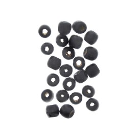 Zac's Alter Ego Black Wooden Hair Beads for Braiding/Plaiting