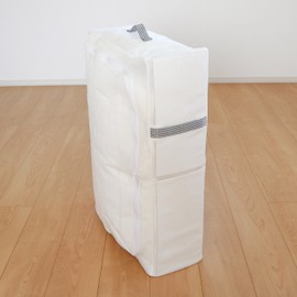 Towa Sangyo Kufu Futon Storage Bag, Storage Bag, White Comforter, Freestanding, 27.6 x 19.7 x 7.1 inches (70 x 50 x 18 cm), For Comforters, Non-woven Fabric, With Handle, Large Capacity, Single,