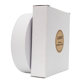 lusata 0.75 inch Wide White Knit Elastic Spool Heavy Stretch High Elasticity Knit Elastic Band 10 Yard