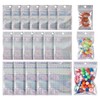 Magibeads 60Pcs Resealable Small Packaging Bags 2x4 3x5 4x6 Iridescent