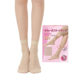 G&Y Women's 12-Pair Set, Ankle-length Socks, Short, Stockings, Sheer, Short, light skin color
