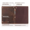 moonster Leather Portfolio Professional Organizer Padfolio – Resume Folder with