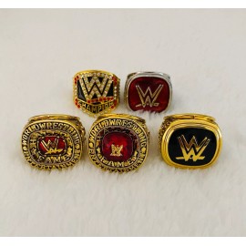 EBSportsRings.com 5 PCS WWE World Wrestling Hall Of Fame Championship Ring Set, US Ship