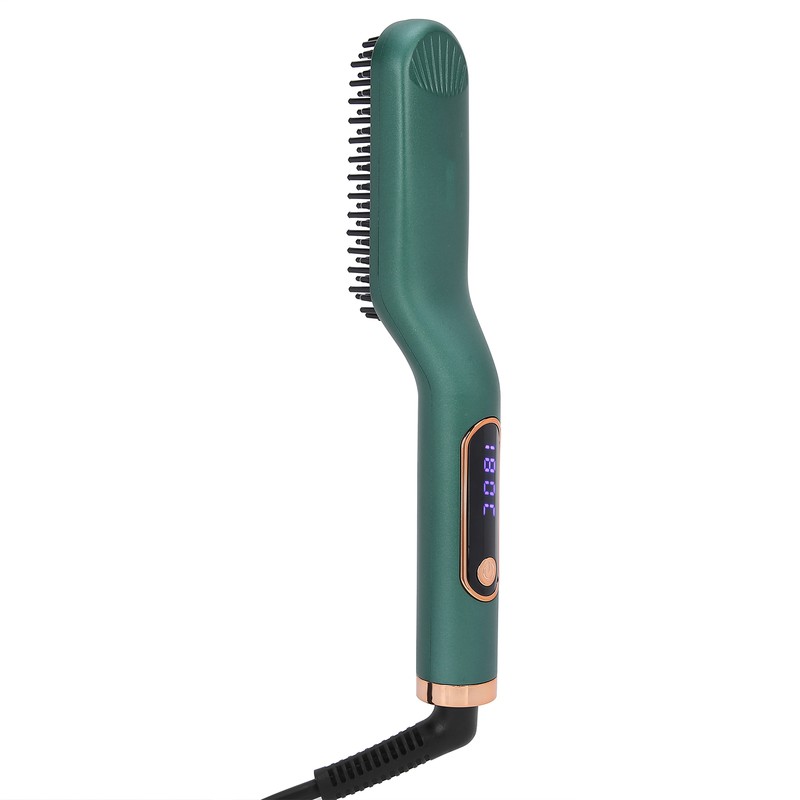 Beard Straightener Electric Digital Beard Straightening Comb for Men 110‑240V