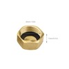 EMSea 4pcs 3/4" Brass Washing Machine Blanking Cap Nut &