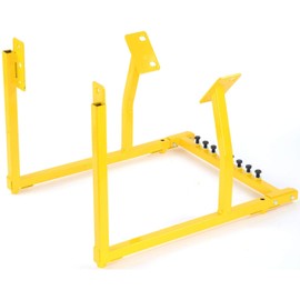 JEGS Engine Cradle for GM LS Series Engines | All-Steel Construction | Powdercoated Yellow | 1000 LBS Capacity | Hardware Included | Easy Assembly