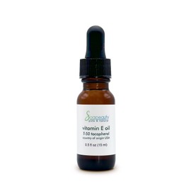 Soapeauty TOCOPHEROL T-50 VITAMIN E OIL anti-aging pure natural Glass Bottle 0.5 fl oz