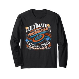 Ultimate Frisbee Dad Catching Discs, grafica divertente Maglia a Manica