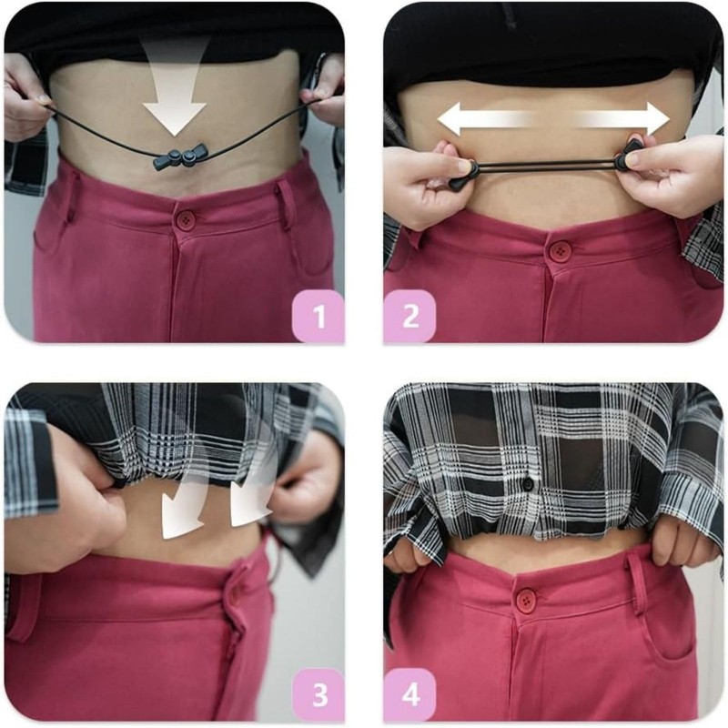 LHNYUNZY Croptuck - Banda elástica para camisas, transforma la forma