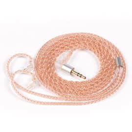 [KBEAR-Reality] Yinyoo TFZ Cable Replacement Cable, 0.1 inch (3.5 mm) Plug, KBEAR 4860 Pure Copper, 4 Cores, Upgrade Cable, Removable, Sound Quality Improvement, Headphone Replacement Cable,