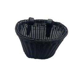 Adjustable Woven Bike/Bicycle Basket Front Cargo for Adults, Fits for Most Bikes, Stationary Bike, Ebike, Road Bike,Beach Cruiser (Medium)