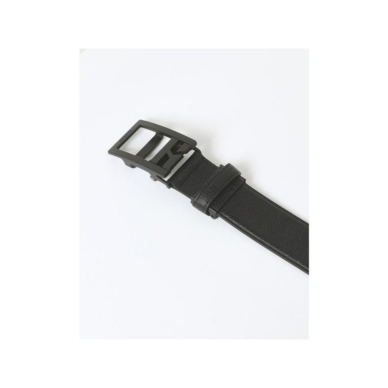 Hazzys (대전신세계)블랙 버클 블랙 H장식 소가죽 자동벨트 HJBE5E855BK (DAEJEON SHINSEGAE)