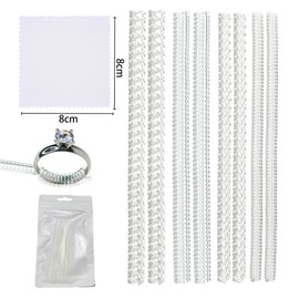Ring Sizer Adjuster for Loose Rings – 8 Pack, with 4 Sizes for Different Band Widths 3mm to 5mm & Ring Width: 1mm-8mm – Ring Guards for Women Loose Rings