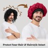 Bonnet for Men, Reversible Silk Bonnet for Sleeping with Curly