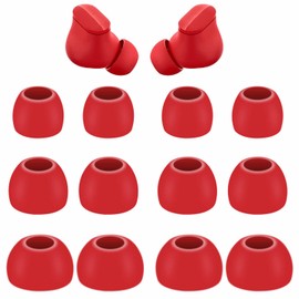6 Pairs Replacement Silicone Ear Tips Compatible with Beats Studio Buds + / Fit Pro, S/M/L 3 Size Earbuds Eartips Flexible Rubber Gel Cover Skin Accessories for Beat Studio Buds - Silicone Red