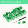 AEDIKO PCB Mount Screw Terminal Block (Green-60pcs)