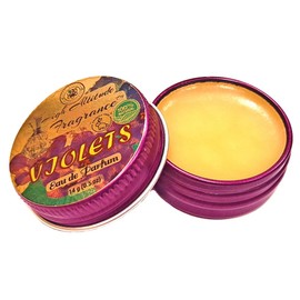 VIOLETS Perfume - Eau de Parfum - Solid Balm (Viola Odorata, Orris, Lavender, Heliotrope, Hyacinth, Vanilla) - Natural Fragrance - Wedding Party Travel Seminar Guest Favors Gifts - 0.5 oz