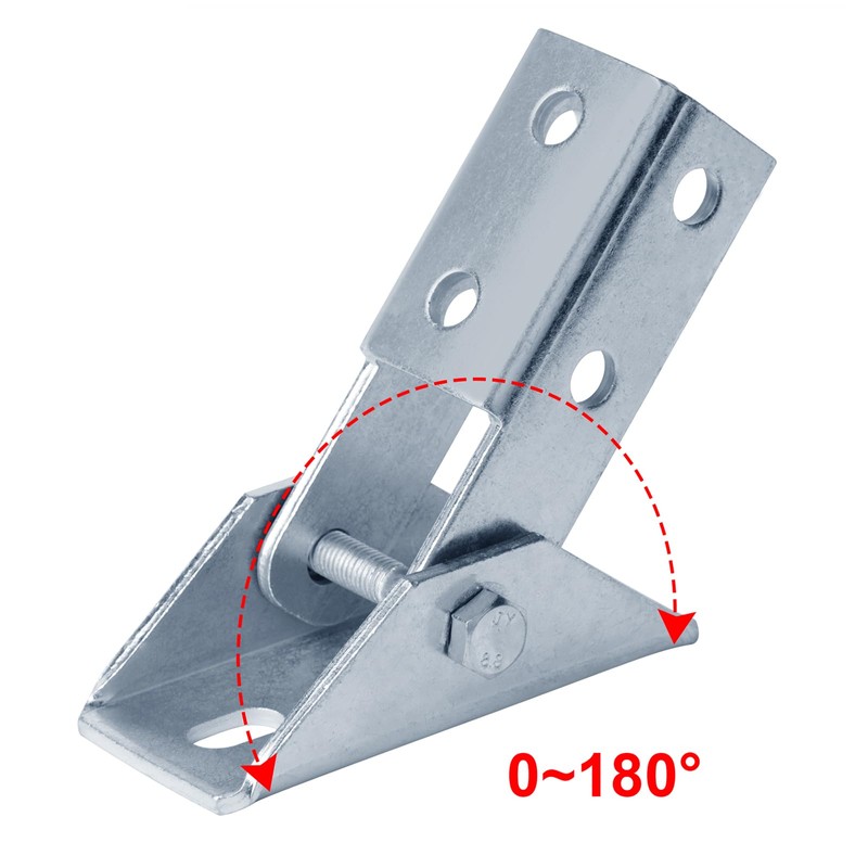 heneng 2 Pcs Adjustable Brace Fitting for 1-5/8" Strut Channel,