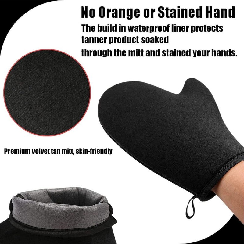 GAIYAH Self Tanning Mitt Applicator - Sunless Tanning Mitt Self