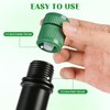 18PCS Green Shrub Bubbler Sprinkler Heads, Adjustable Flow Control Mushroom