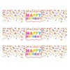 Star Confetti Themed Birthday Party Waterproof Water Bottle Sticker Wrappers,