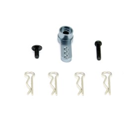 Mesimsple H16BM Servo Arm & Body Clips for MJX Hyper GO 1/16 16207 16208 16209 16210 Servo Horn H16BM H16GT H16DR H16 Series RC Car Upgrades Part Titanium