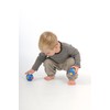 Wonderworld Peek-A-Boo Ball Blue Interactive Wooden Baby Toy - Small