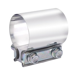 Elifecenter 3 inch Exhaust Lap Joint Butt Clamp, Stainless Steel 3" Muffler Band Clamp fit over OD 3 inch Pipes
