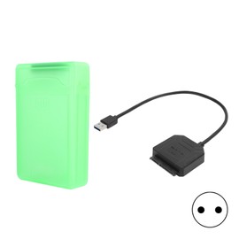 Hard Disk Adapter Cable HDD/SSD Converter Cord with Power Supply and Box  100‑240V