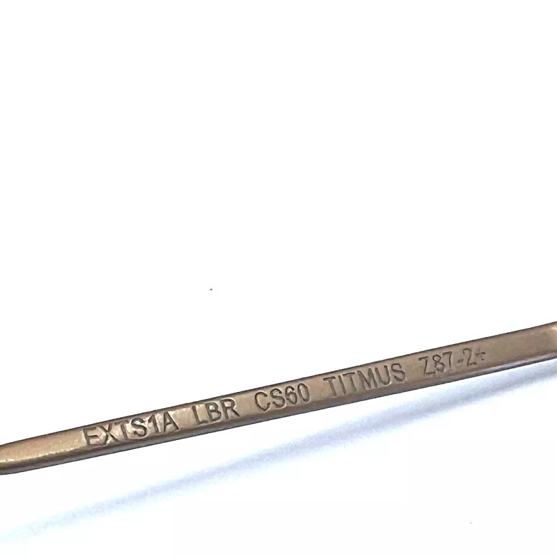 Uvex by Honeywell EXTS1 LBR Light Brown Half Rim Eyeglasses