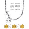 KeyStyle Stainless Steel Chain Necklaces For Rapper, 3mm Thin Curb