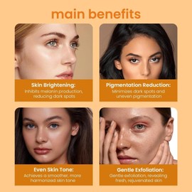 100 g, Turmeric & Kojic Acid Soap Bar for Body & Face - Brightens Skin, Fades Dark Spots & Acne, Boosts Collagen & Vitamin C for Even Tone & Smooth Glow