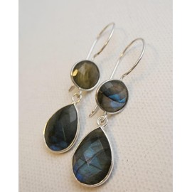 Labradorite Sterling Silver Earrings