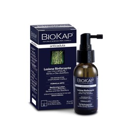 BIOKAP Strengthening Lotion 50 ml Intensive Formula | Anti-Hair Loss Intensive Use 99% Natural Ingredients | Strengthens & Strengthens Hair | Organic Bamboo Olax Dissitiflora Oil - Flax Seeds Copper Biotin