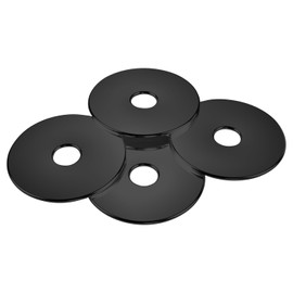 LUPANTER 1/4 x 1 Black Fender Washers,Stainless Steel Flat Washers,Made of 304 (18-8),Black Zinc Plated 100Pcs Large Repair Metal Washers