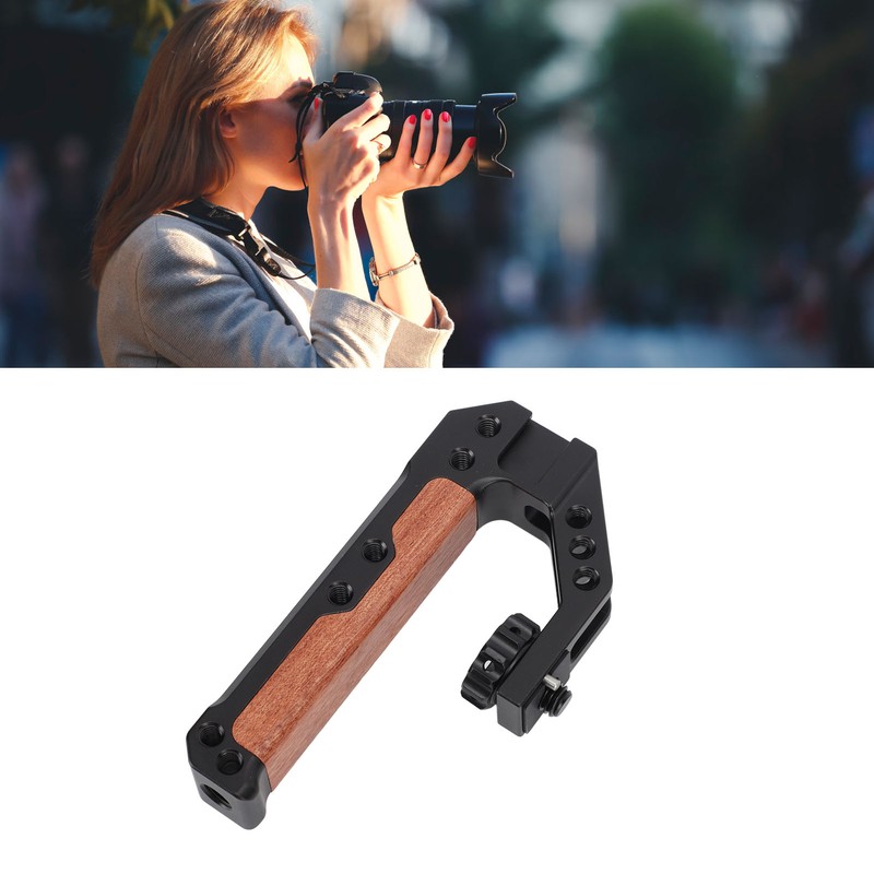 Camera Top Handle 1/4inch 3/8inch 3 Cold Shoe Ports Aluminum