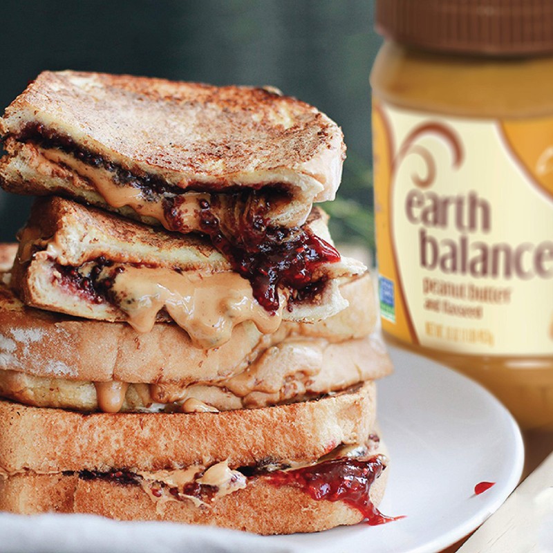 Earth Balance Creamy Peanut Butter and Flaxseed Spread, Vegan and