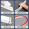 (Upgraded)3” High Shower Threshold Water Dam 39 Inch Collapsible Shower