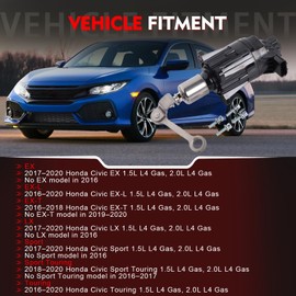 K6T52372 Electronic Turbocharger Wastegate Actuator Solenoid Valve for Civic, CR-V, 1.5L VTEC 2016-2019, OE# 18900-5AA-A01, 49373-07011 Turbo Boost Control Valve