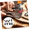 Operitacx 10pcs Leather Burnisher Tool Kit Ebony Polished Leather for