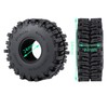 JGGZONE 4Pcs 1.1" RC Rubber Crawler Mud Terrain Tires Super